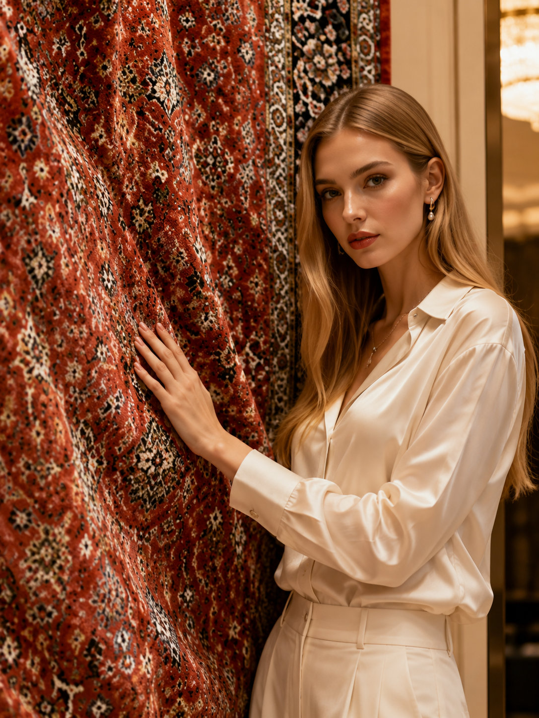 RUST SILK CARPET - Image 6