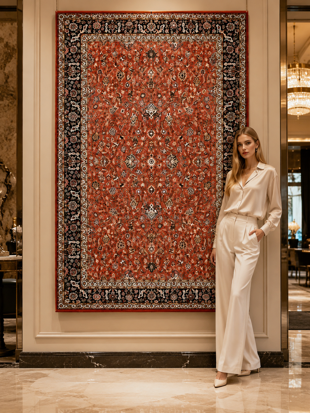 Premium Silk Carpet for Luxury Living Room