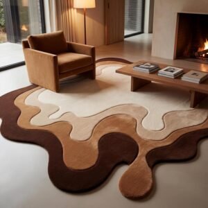 Irregular Carpet for Modern Living Room