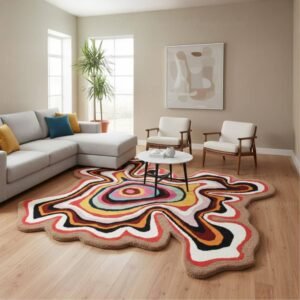 Irregular Carpet for Modern Living Room