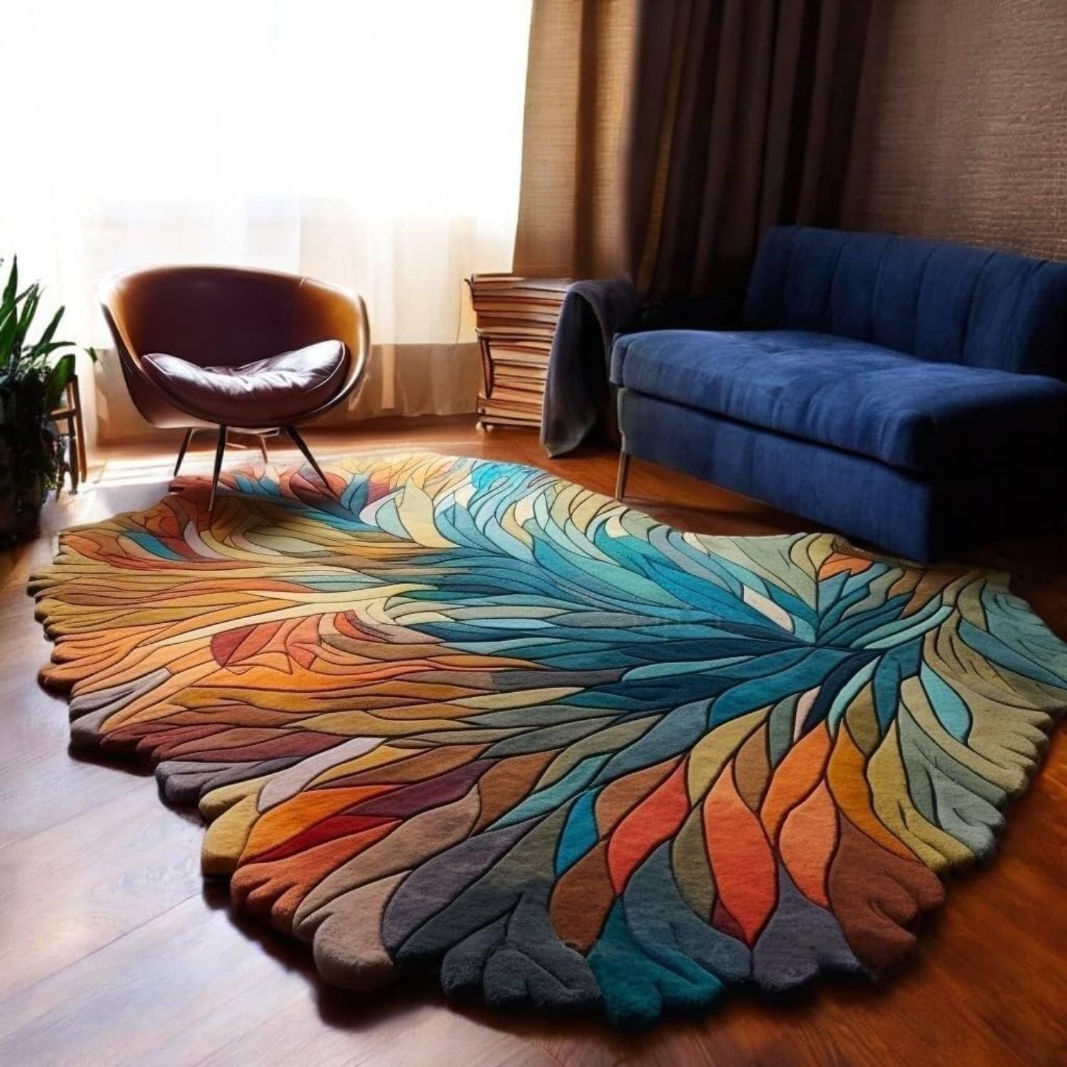 Irregular Carpet for Modern Living Room