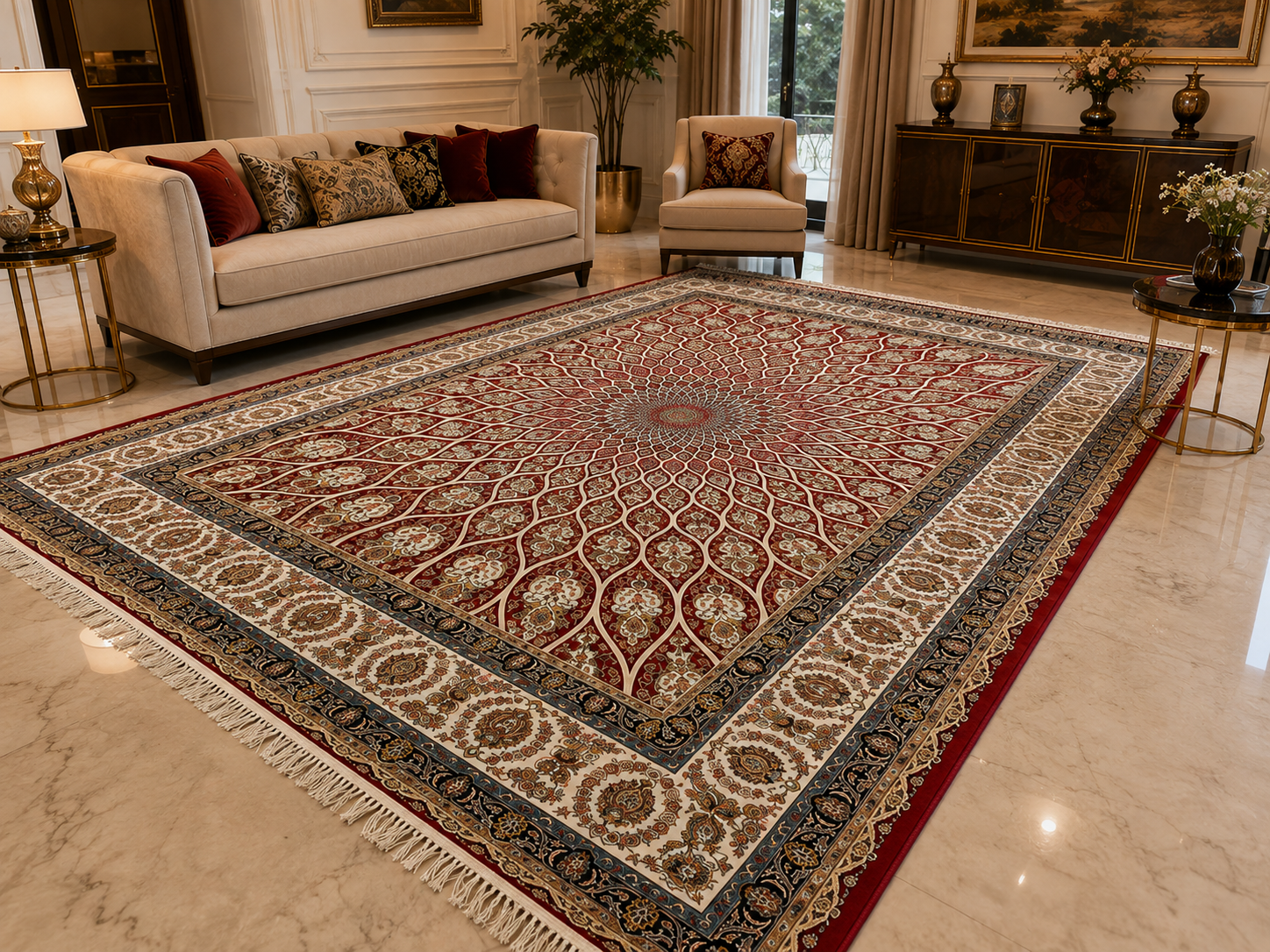 RED IRANIAN CARPET - Image 5