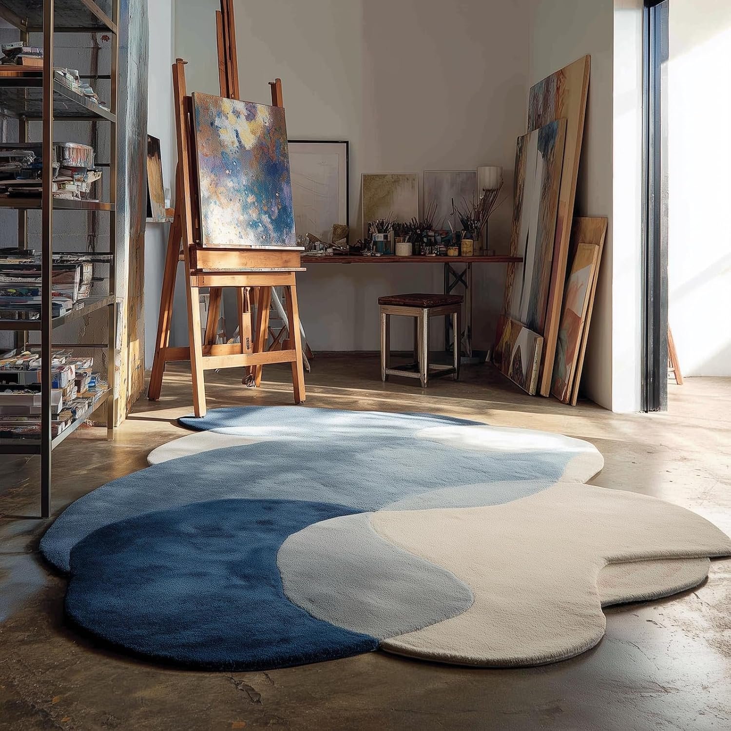 Irregular Carpet for Modern Living Room