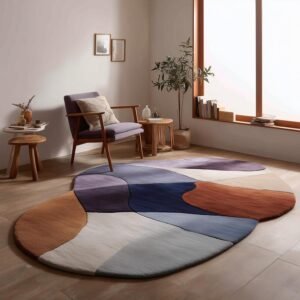 Irregular Carpet for Modern Living Room