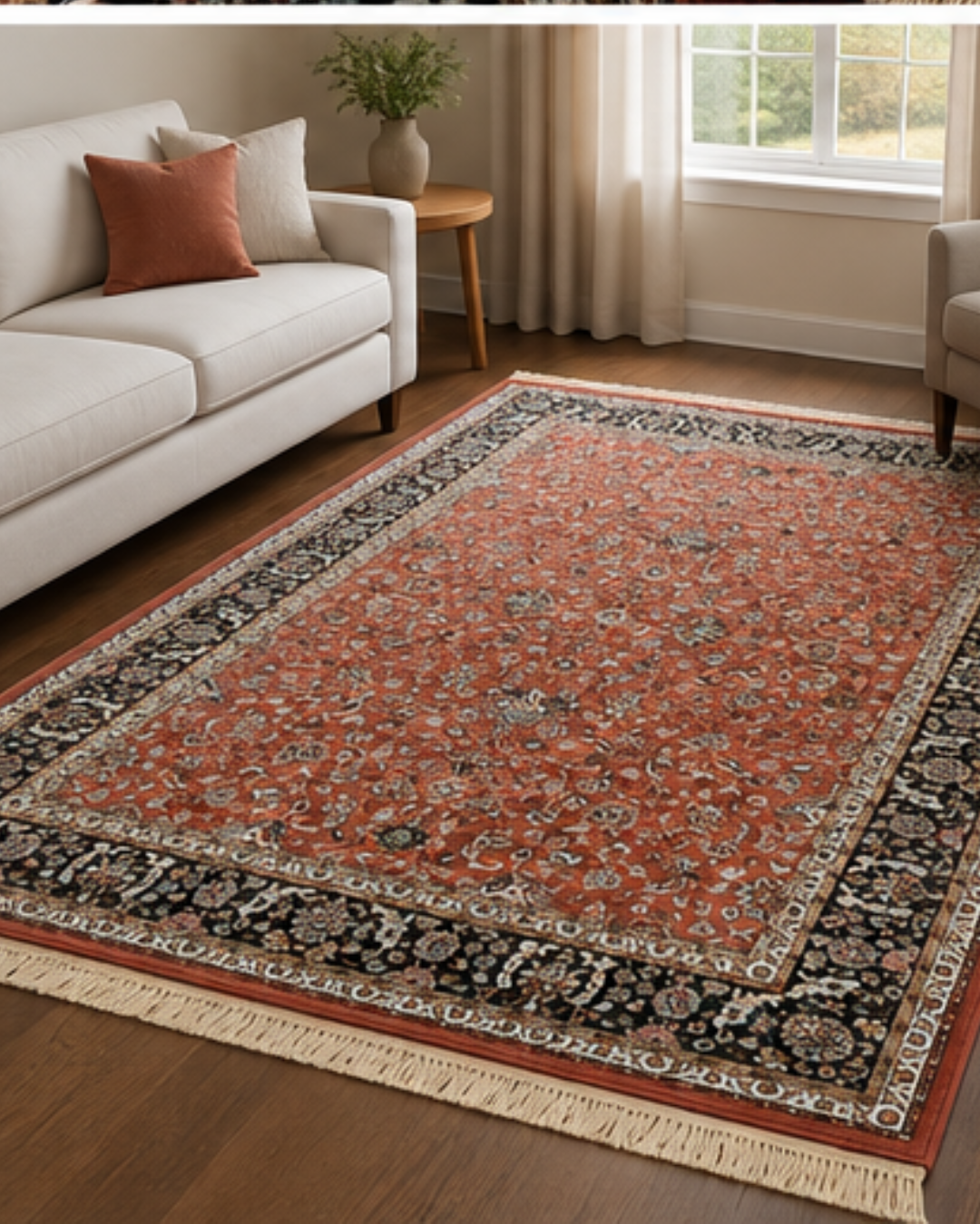 RUST SILK CARPET - Image 2