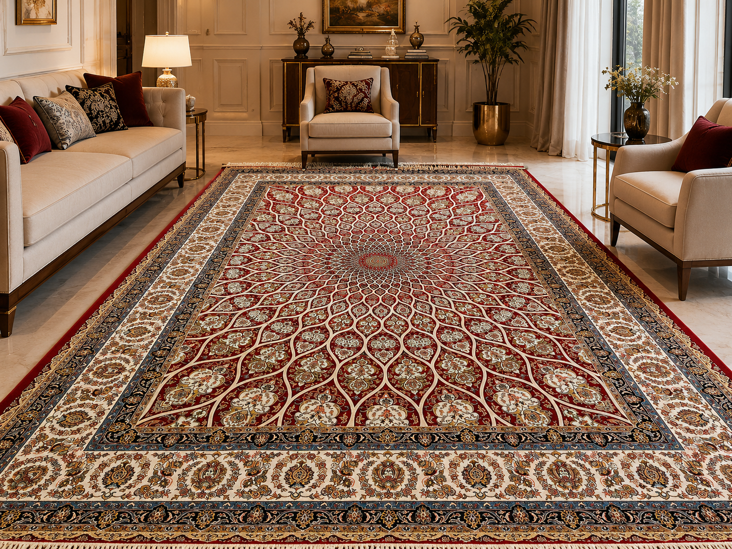 RED IRANIAN CARPET - Image 6