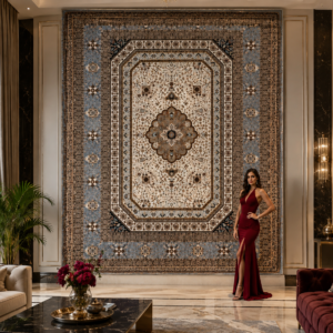 Premium Silk Carpet for Luxury Living Room