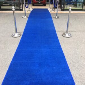 Blue event mat